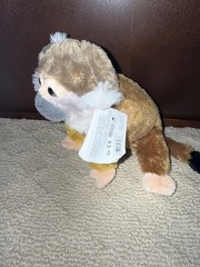 Wild Republic Cuddlekins Mini Squirrel Monkey Plush NEW NWT
