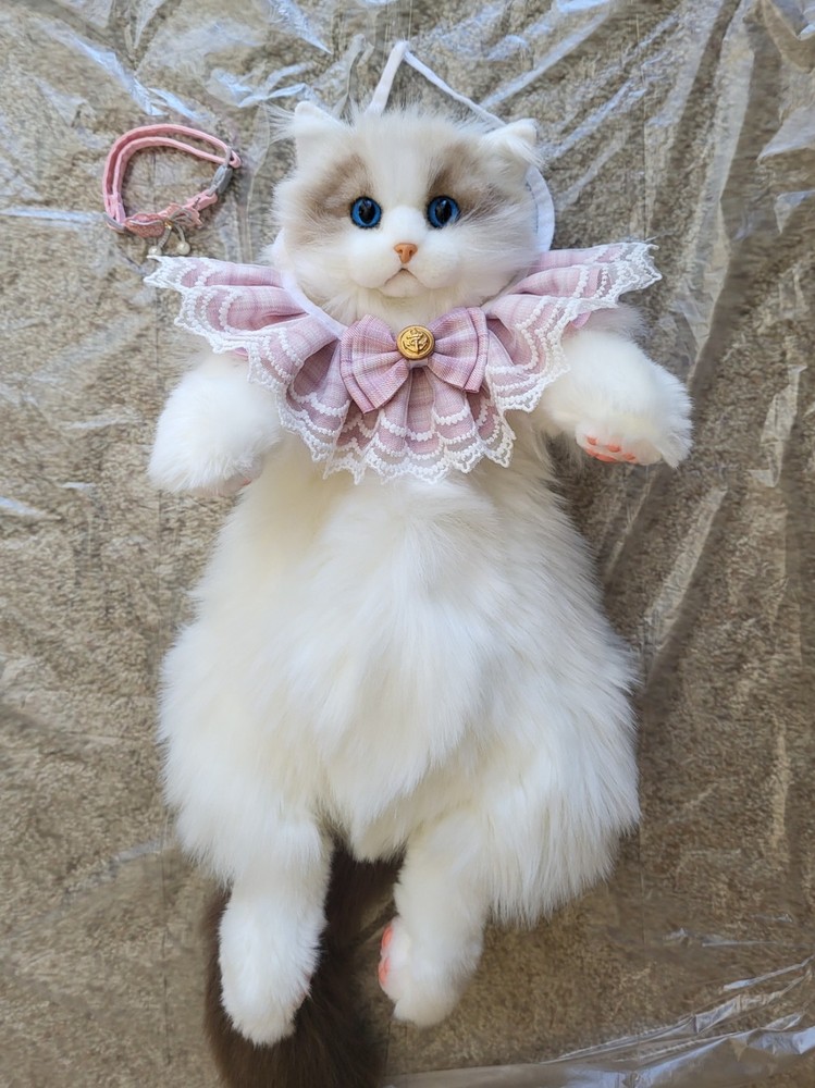 Chongker Ragdoll Cat Backpack 2023 Plush with Collar and Necktie NO STRAPS