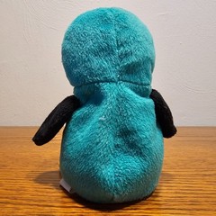 Imperial Toy Co Penguin Owl Beanbag Plush Toy Green White Pink Plastic Eyes VTG