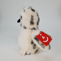 Snowy Owl Plush Stuffed Animal White Grey Spotted 7 Inch Bird Toy
