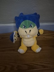 Super Mario Bros U Ludwig Von Koopa Plush 8″ 2014 with Blue Turtle Shell