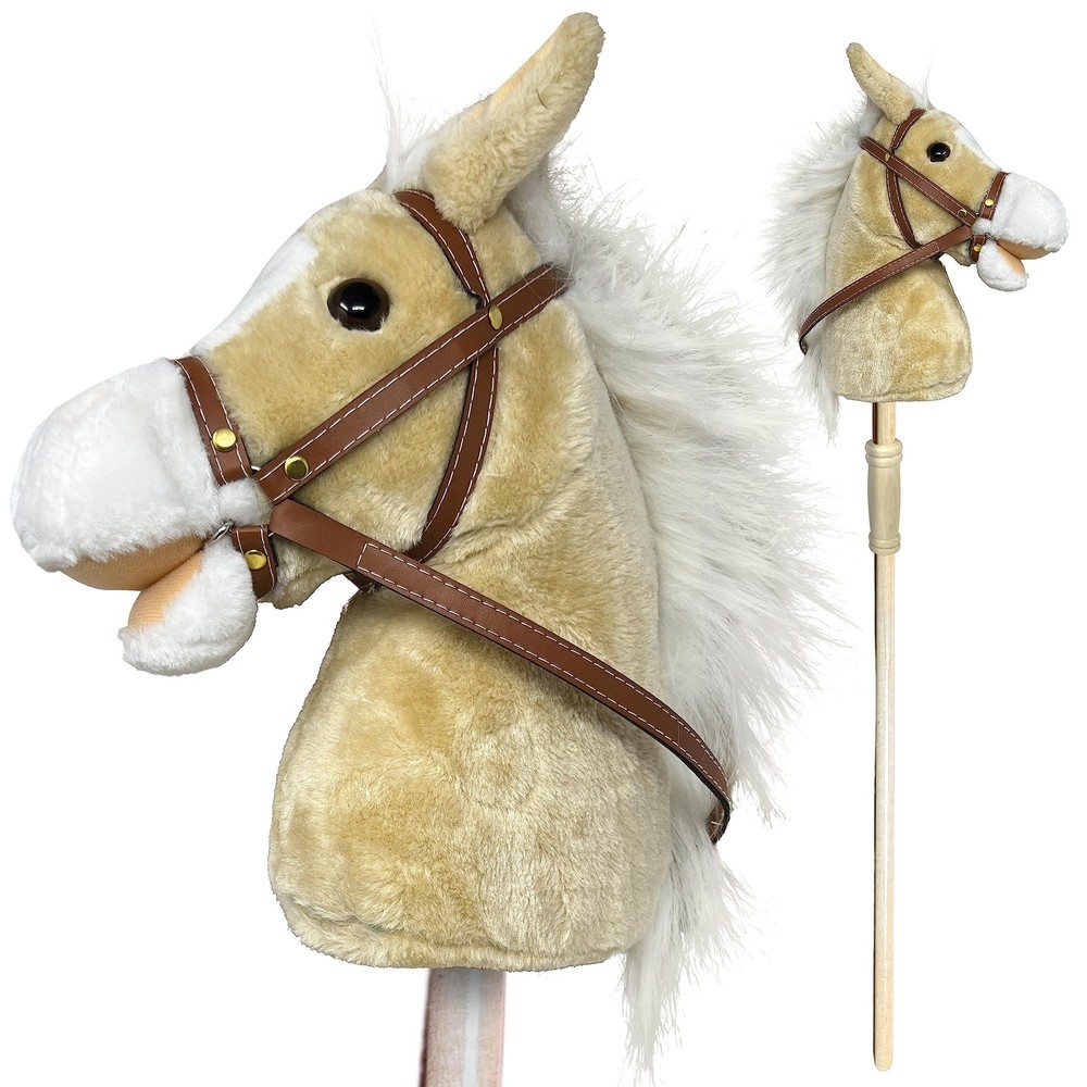 Nature Bound Stick Horse | Plush Handcrafted Hobby Horse Provides Fun Pretend Pl