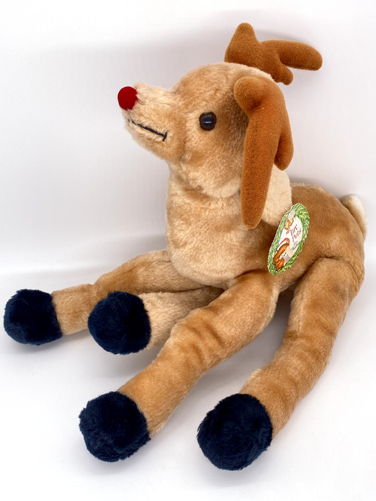 Russ Luv Pets For Christmas Randy Reindeer # 953 13in Tail-to-Nose Plush VTG NWT