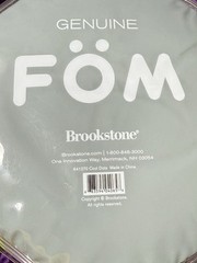 Brookstone FOM COOL DOTS Plush Pillow PURPLE Polka Dots Microbead Nylon 12″