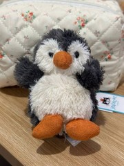 NWT Jellycat Peanut Penguin Bag Charm Keychain – Plush Mini Collectible Gift
