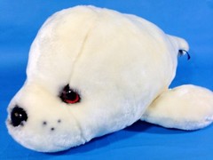 Baby Harp Seal Plush Newport Aquarium White Stuffed Ocean Animal 18″