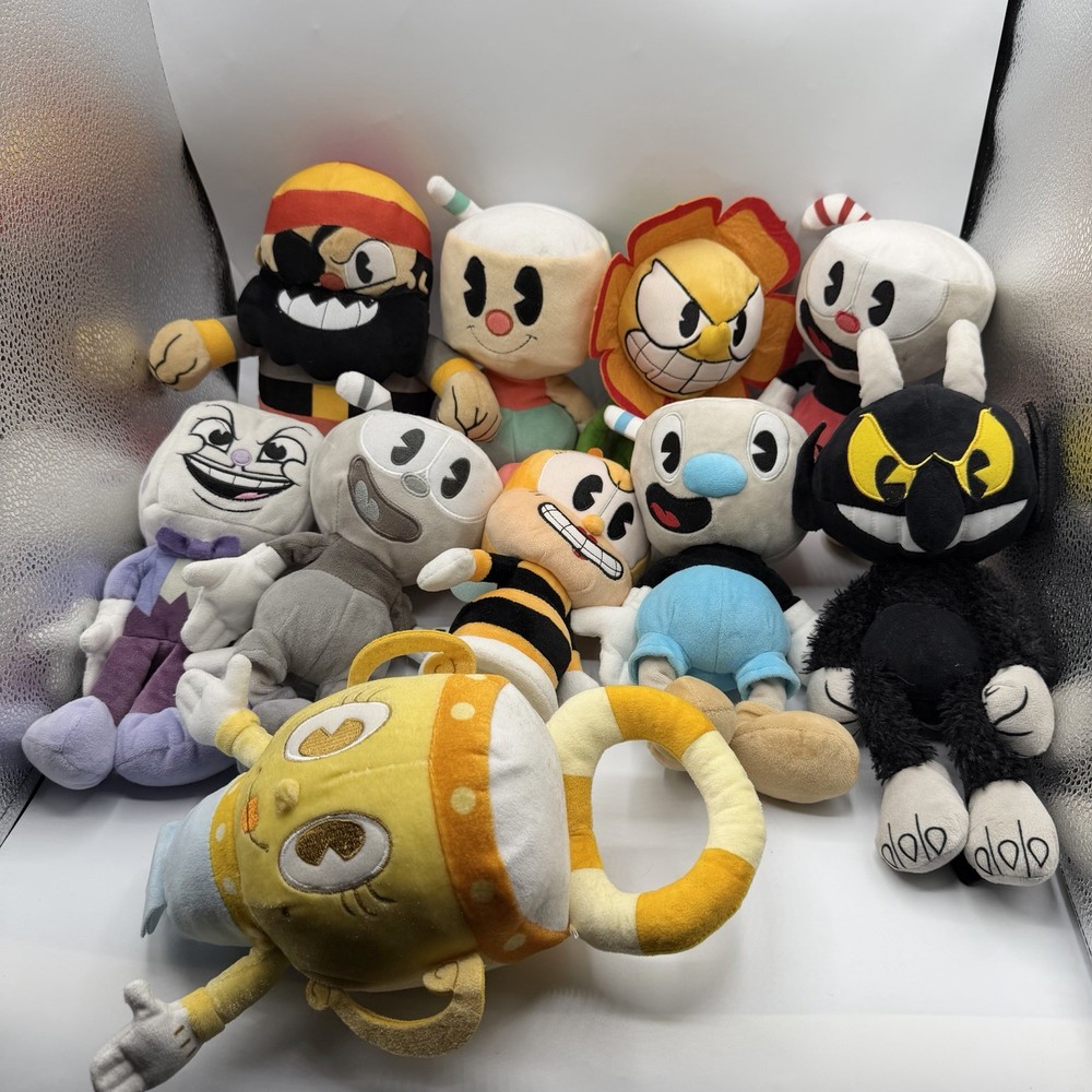 Cuphead Plush Stuffed Toys Funko Lot Of 10 Bundle Mughead King Dice