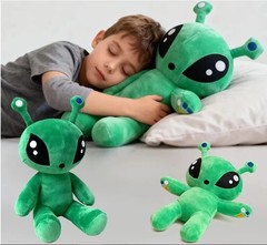 15CM Green Alien Plush Toy Cute Soft Stuffed Pillow Doll Kids Gift