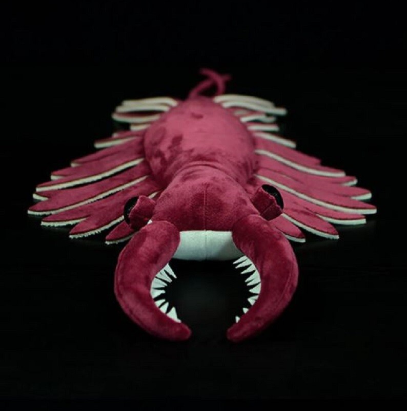 53cm Wine Red Anomalocaris Plush Toy Stuffed Sea Animal Soft Doll