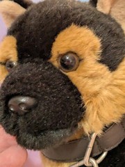Uni Toys Germany Plush German Shepherd Puppy Dog Toy Brown Black
