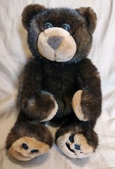 Stuffed Animal House Plush Dark Brown And Tan Bear CuddleBears Sweetie Souvenir