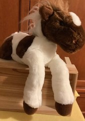 2005 Toys R Us Wells Fargo Pinto Painted Brown White Horse Plush Toy 15”