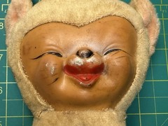 Vintage Rubber Face Tiger Plush