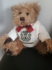 Russ Berrie Collector Bear Plush Gregory Teddy Bear with Vintage Sweater
