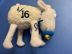 PLUSH #3 PINK SERTA SHEEP & # 1/16 BABY SHEEP