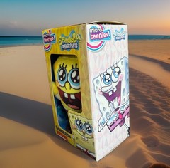 SpongeBob SquarePants Black Eyes! Micro Teenies! **🔥Sun damage 1 side *obo*⭐️