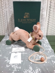 R . John Wright Springtime Friends Hippity-Hoppity Bunny Low Number 7 of 150