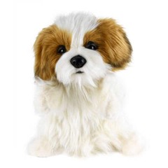 Hansa Synthetic Fiber Shih Tzu Dog Puppet 37cm Multicolor Ages 3 Years and Up