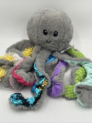 Meavia FEELix Mini Sensory Octopus Plush Toy Kids Small Gray Multi-Textured Arm