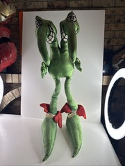 Rare Vtg Stuffies Brother Art Green Double Headed Alien Plush 36 Inches 1979