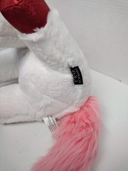 FAO Schwarz Sparklers Wear and Share 12” Plush Pony w/pink tail Santa Hat