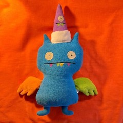 Ugly Dolls Sleepy Chilly Ice-Bat Plush Stuffed Toy 18″ 2014 Gund Blue Purple