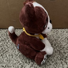 Rescue Pets Interactive Boxer Brown White Puppy Dog 10″ Sitting Plush Yellow Tag