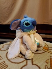 Disney Store Exclusive Approx 12″ Yellow Easter Bunny Stitch & Egg With Tag