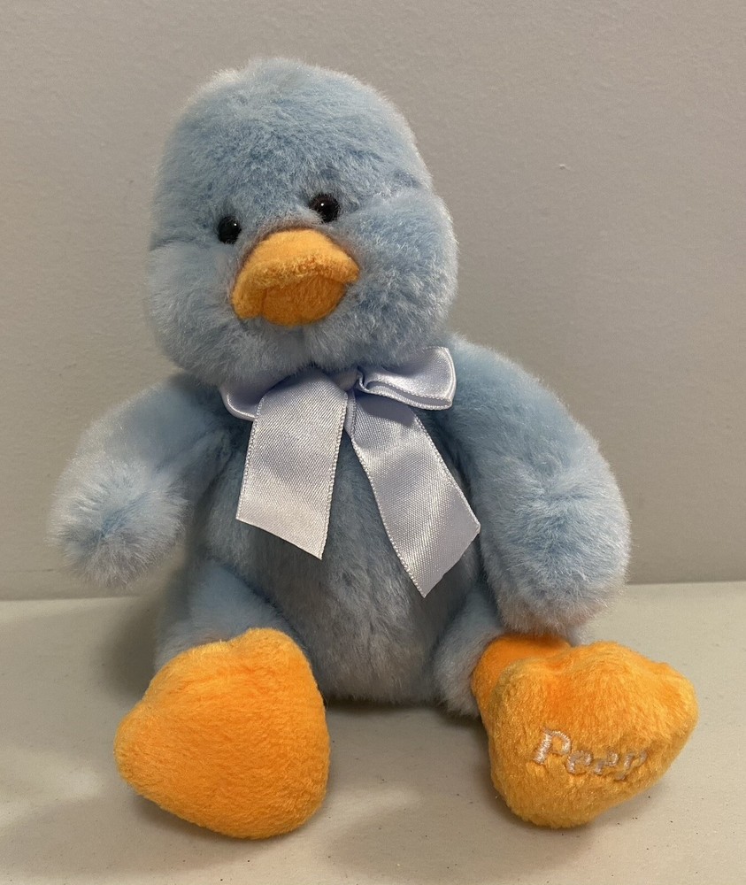 Plush Russ Berrie Target Blue Peep Easter Duckling Duck