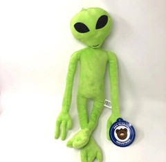 18-Inch Alien Plush Lime Green Eyes Glow In The Dark Plush Toy New