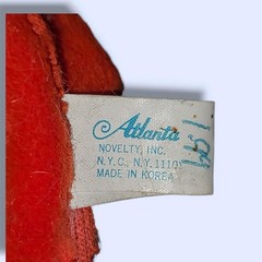 Vintage Red Monchichi Monkey Clip-on Pencil Hugger Atlanta Novelty Rubber Face