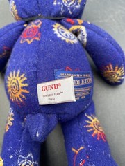 Pendleton Bear by GUND Sun Signs Bear Smithsonian NMAI Navy Blue Wool Plush Bear