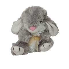 Dan Dee Bunny Rabbit Plush Stuffed Animal Toy 2018 Grey White Ages 3 and Up 6.5″