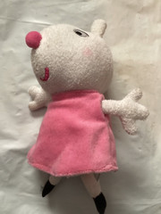 Peppa Pig Suzzie Sheep 7” Not Talking Plush USED 2000 Jazwares Batteries Dead