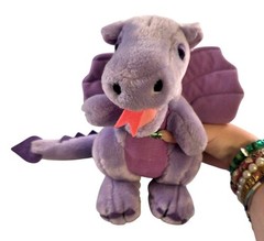 Vintage Purple Dragon Plush Animal 1883 Toy