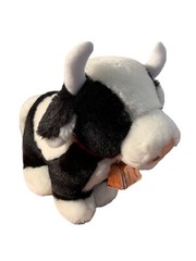 Russ Berrie Diddle Cow With Cow Bell Plush Lovey 10”