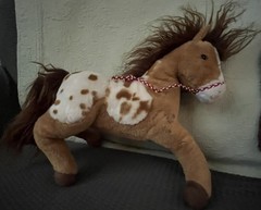 Douglas Co. Cuddle Toys Plus Horse Brown and White Appaloosa Horse Tags 2011