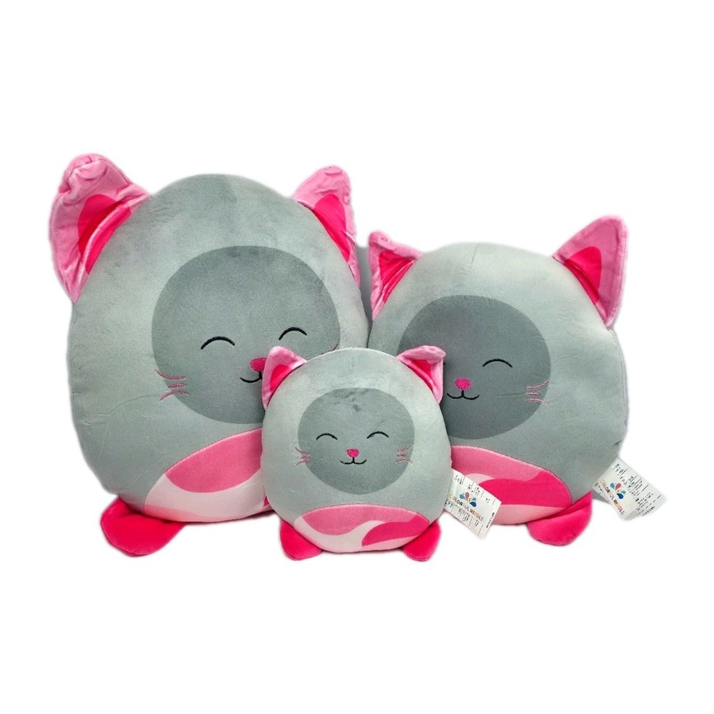 Cute Cat Plush Pillow Set 3 Sizes