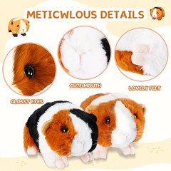Guinea Pig Stuffed Animal, Cute Guinea Pig Plush for Kids, Realistic Stuffed Ani