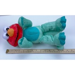 Sesame Street Just Play Elmo Dinosaur Stunt Plush Teal T-Rex Costume Toy WORKS