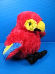 Unbranded Plush Chubby Scarlet Macaw Parrot Stuffed Animal 12″ Realistic Bird