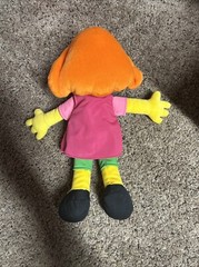 SESAME STREET JULIA PLUSH DOLL AUTISM AUTISTIC RED HAIR PRE-OWNED GUND 14″ 2017