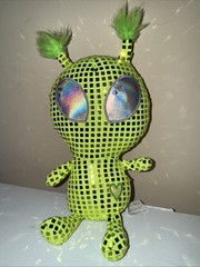 Green Alien Celebrate Plush Walmart Shimmer Shiny Stuffed Animal 9”