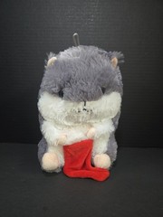 Nanco Belly Buddies Plush Belly Buddy Christmas Hamster Stuffed Animal Toy 9”