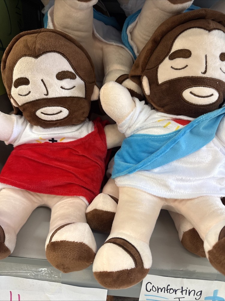 Breathing Jesus Plush Toy Soothing Sacred Heart Doll Calming Easter Gift