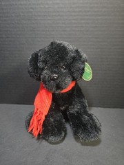 Bearington Cole Plush Plush Black Lab Puppy Dog Stuffed Animal, 8 inches