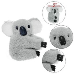 Haakong 4pcs Koala Clip Pencil 1 Count (Pack of 4), Grey and Khaki
