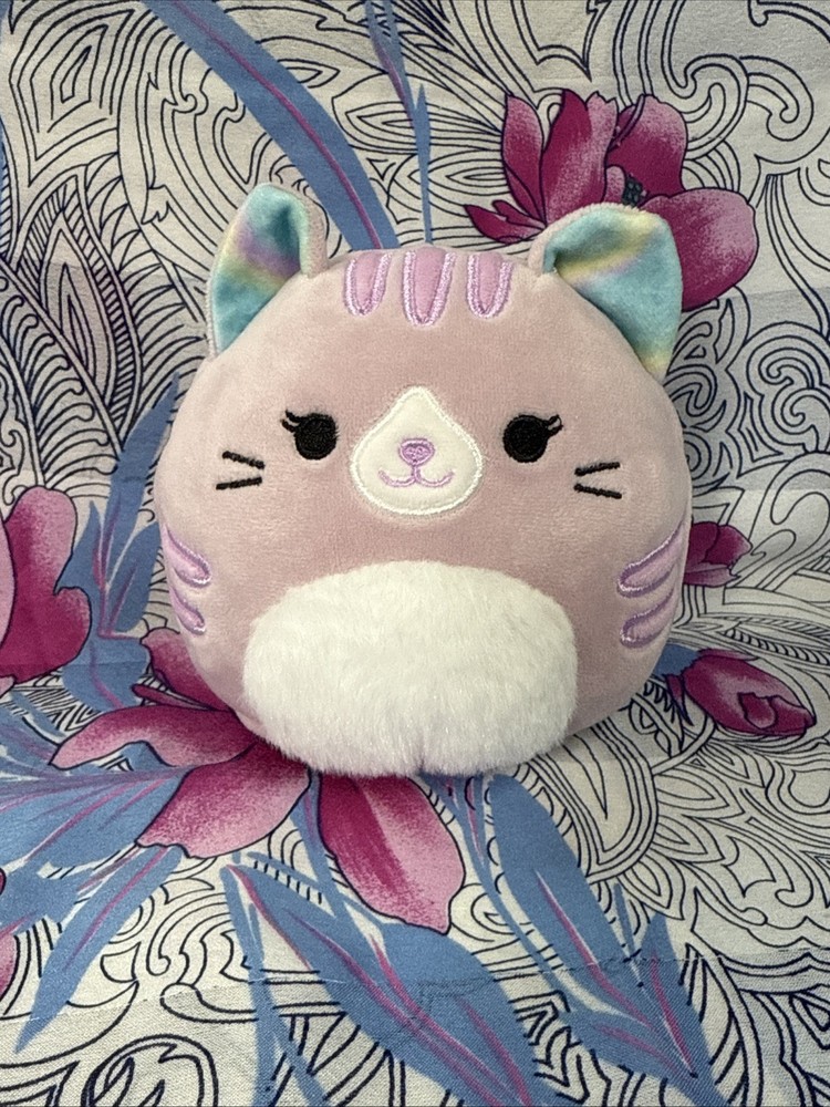 Squishmallow Flippa Tabby Cat Plush Doll Stuffed Animal Toy Stocking Stuffers 5”