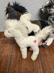 Douglas Cuddle Toy Horse Lot of 5 Blush Ponies Black/White/Brown/Gray