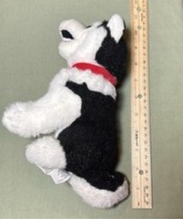 Siberian Husky Plush 6″ Stuffed Animal Blue Eyes Red Collar